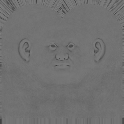 Head specular map