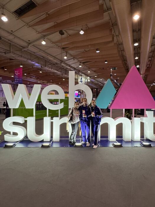 Metascan team at the Web Summit sign