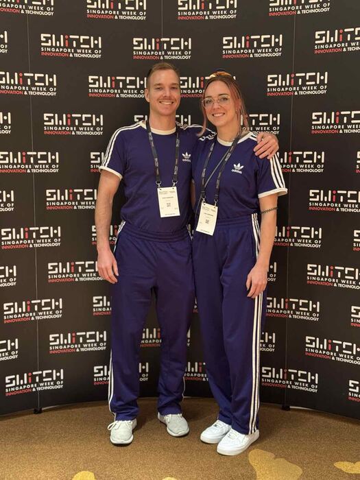 Dirk Hornung and Lisa Hornung at Singapore Week of Innovation and Technology (SWITCH)